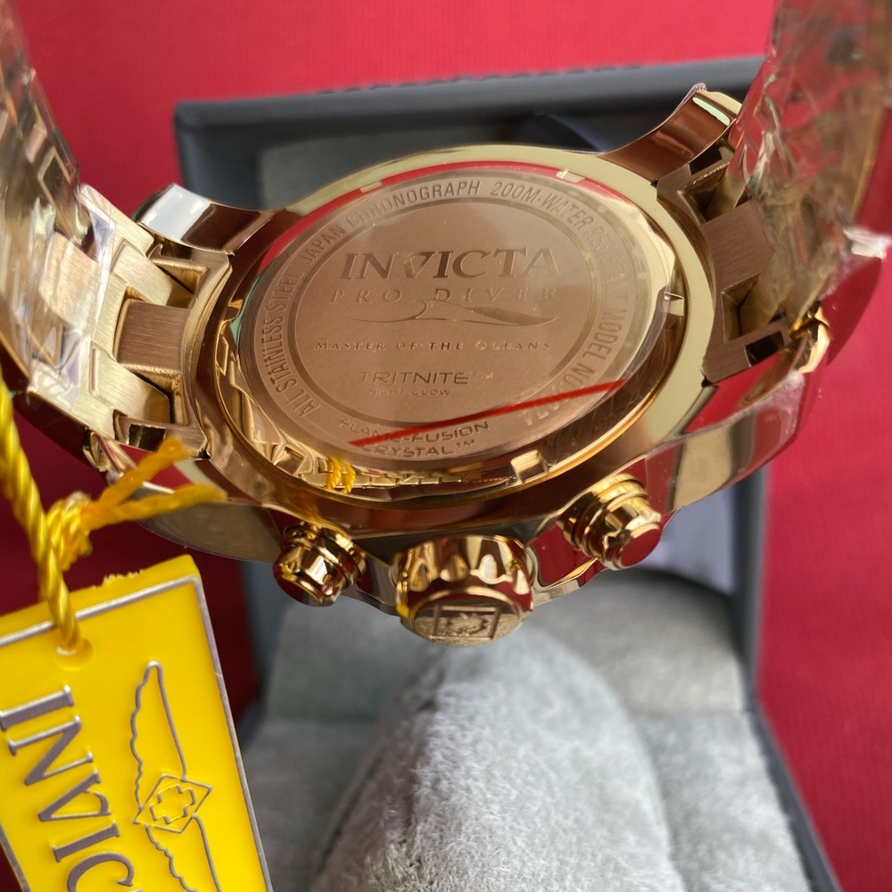 18K Gold Plated Invicta Pro Diver SCUBA (NWT)SALE - Picture 12 of 14